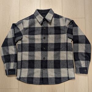 Uniqlo Plaid Button-Up Shirt Jacket